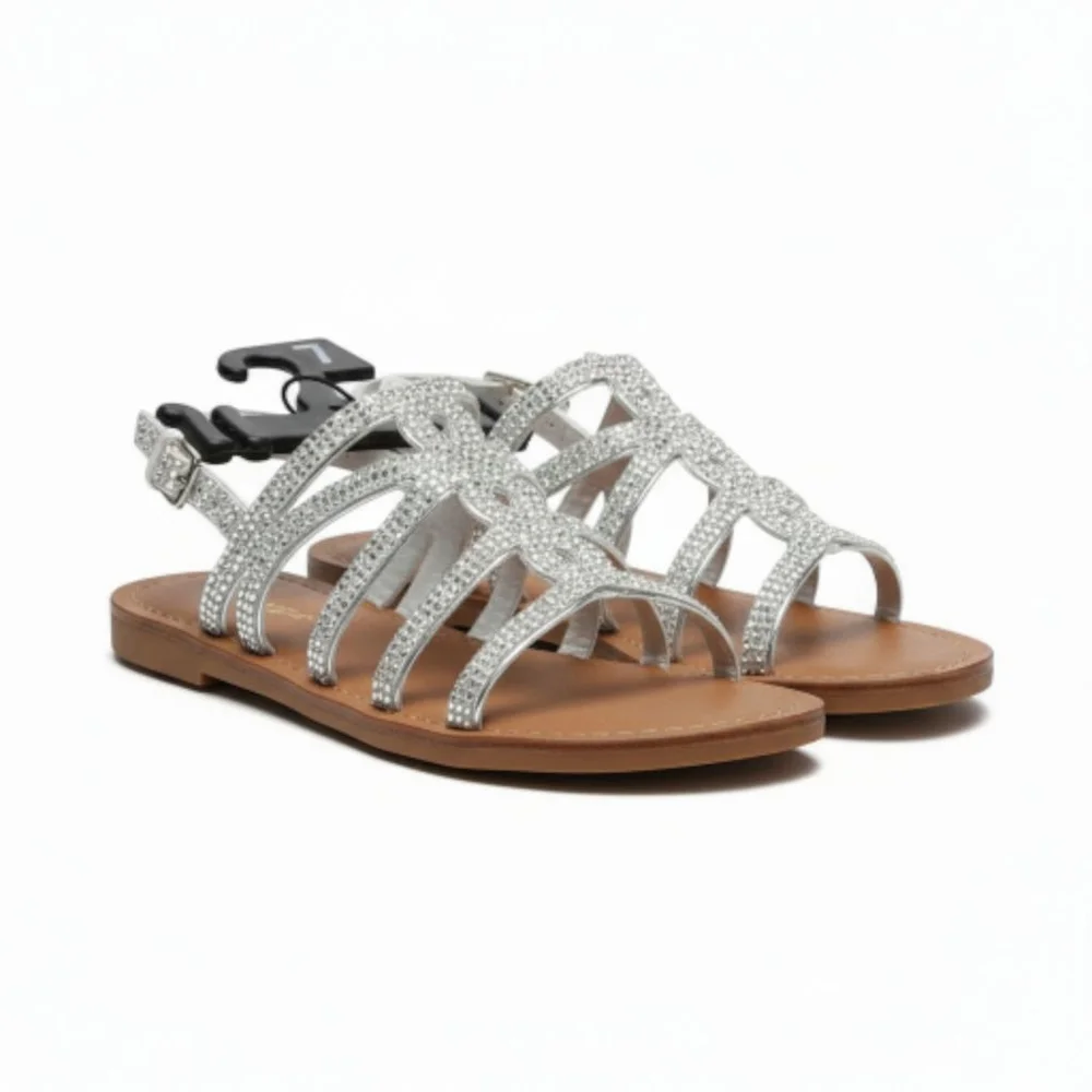 Dazzling Rhinestone Toddler Girls Sandles